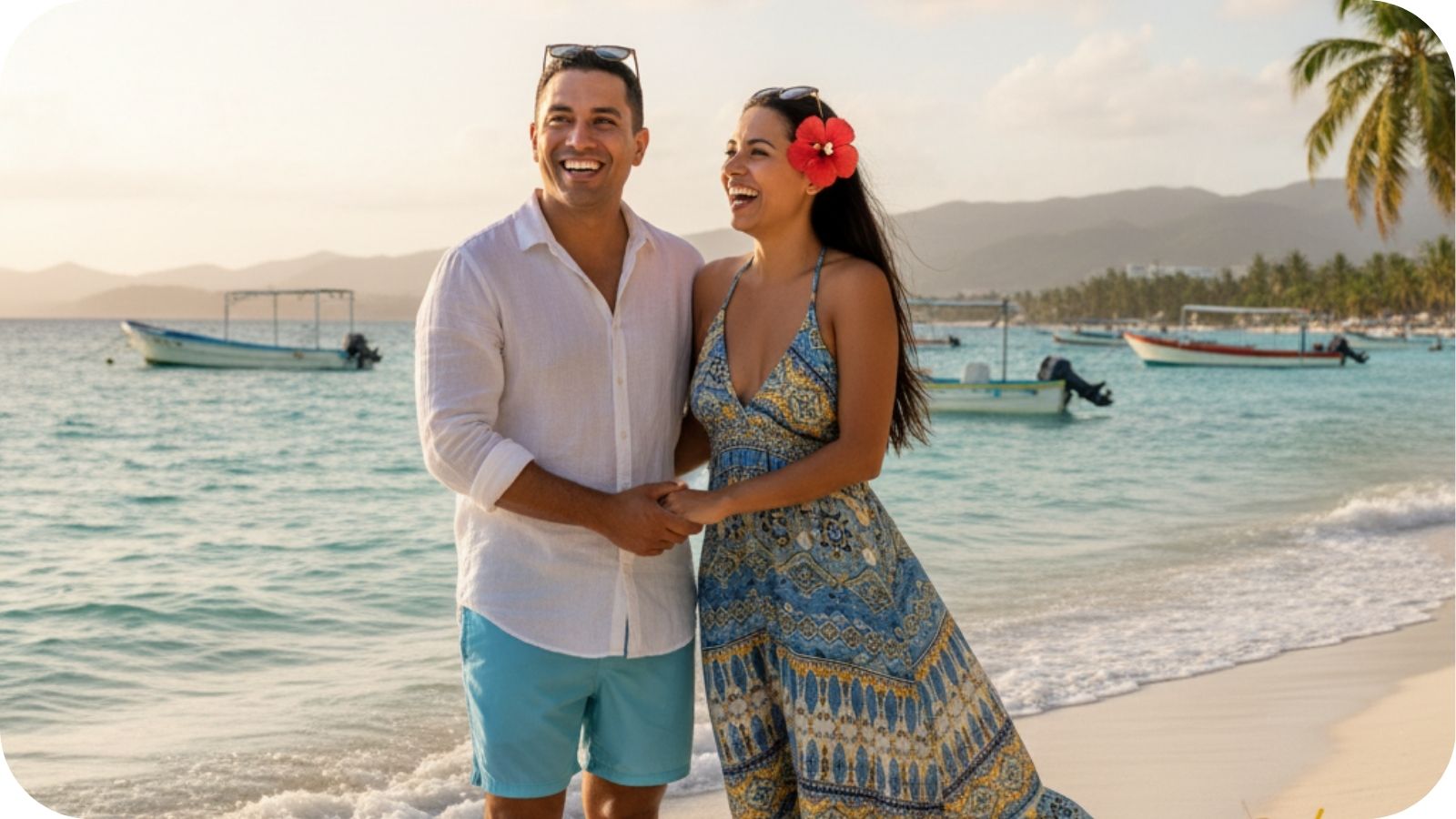 Playas y ciudad en República Dominicana